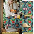 thumbnail image 5 of Pioneer Flower Floral Print Pattern Round Tablecloth 60 X 60 Inch, Wrinkle Resistant Wipeable Table Cloth for Kitchen Dining Picnic Patio Party, 5 of 6