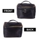 thumbnail image 2 of Bolsa organizadora de maquillaje, impermeable, para cosméticos y artículos de tocador (negra), 2 of 6