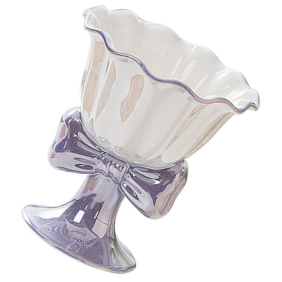 Pudding Cup Salad Bowl Ice Cream Cups Stemware Glasses Appetizer Ceramic Footed Fruit Serving Plate