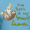 thumbnail image 3 of CafePress - The Sloth Is My Spirit Animal T Shirt - Fitted T-Shirt, Vintage Fit Soft Cotton Tee, 3 of 4