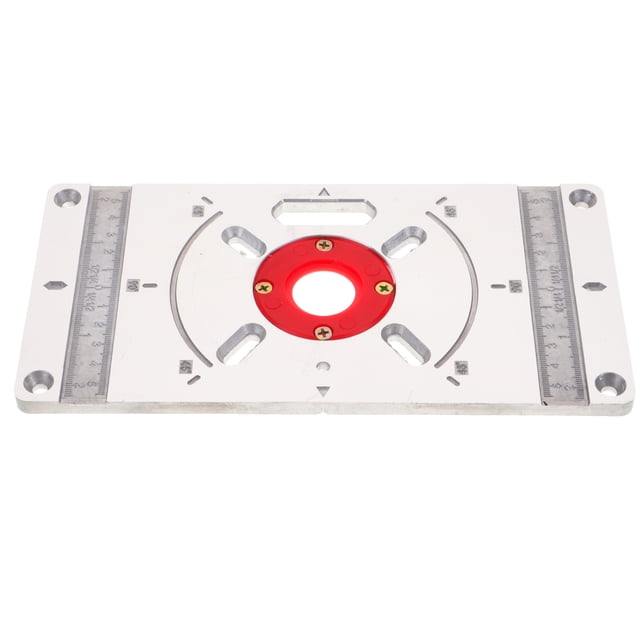 AURARMLET Router Insert Board for Furniture Making Silver Metal with Router Template 1Pcs