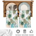 thumbnail image 5 of Tropical Plant Kitchen Towels Set of 3, Summer Watercolor Boho Green Palm Trees Absorbent Dish Towels for Kitchen, Microfiber Hand Towel, Quick Drying Tea Towel for Cleaning Decorative Dishcloths, 5 of 7