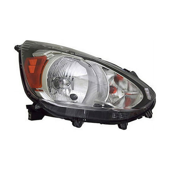 Right Passenger Side Halogen Headlight Assembly - Compatible with 2014 - 2015, 2017 - 2019 Mitsubishi Mirage Hatchback 2018 2020