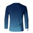 thumbnail image 5 of Eashery Mens Blouse Shirt Turn Down Collar T-Shirt White Button Down Shirt Men Men Polo T Shirts Blue 3XL, 5 of 5