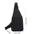 thumbnail image 3 of Waterproof Chest Bag Crossbody Sling Backpack with Multi Pockets, Lightweight Travel Shoulder Bag with Headphone Port for Sports, Hiking, and Daily Use, 3 of 6
