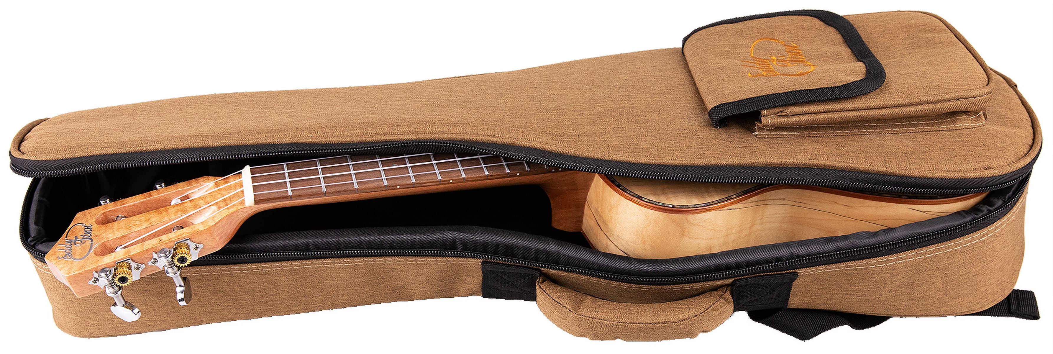 Eddy Finn Expression Series Concert Ukulele with Gig Bag, Spalted Maple