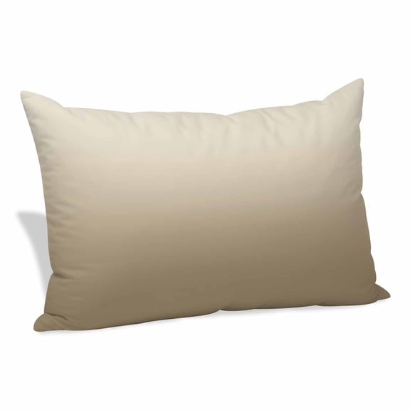 Brown Beige Pillow Covers 16"x24", Gradient Monochrome Modern Country Soft Brushed Microfiber Breathable Throw Pillow Covers, Decorative Pillowcase with Zipper for Couch Sofa Bedroom Living Room