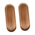 thumbnail image 1 of 2 bandejas de madera para servir, bandejas de madera, bandejas prácticas para servir, bandejas de café para mesas de café de clubes, restaurantes y Ovalado 29 cm x 105 cm, 1 of 8