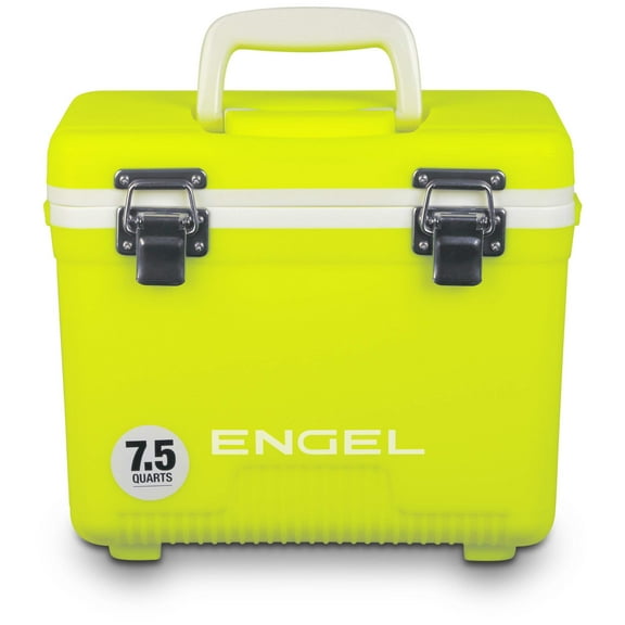 ENGEL 7.5 Qt Leak-Proof Compact Insulated Drybox Cooler - Yellow High-Visibility