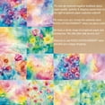 thumbnail image 2 of SunWMart Vintage Floral Scrapbook Paper Pad, Flower Patterned Cardstock Paper Pads, 6x6 Inch 48 Sheets Single-Sided Junk Journal Scrapbooking Paper for Card Making Cottagecore Picture Art Collage, 2 of 5
