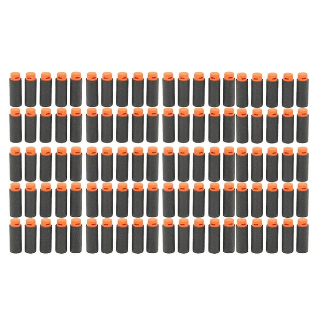 100 pcs Universal Short Dart High Density EVA Soft Shot Harmless Toy Refill for Various Shooting Toy Black