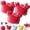 Red, variant on Crab Multifunctional 4-in-1 Magnetic Bottle Opener, Novelty Refrigerator Magnet with Folding Scissors and Box Cutter, Portable Crab Shape Kitchen Gadget for Home Decor