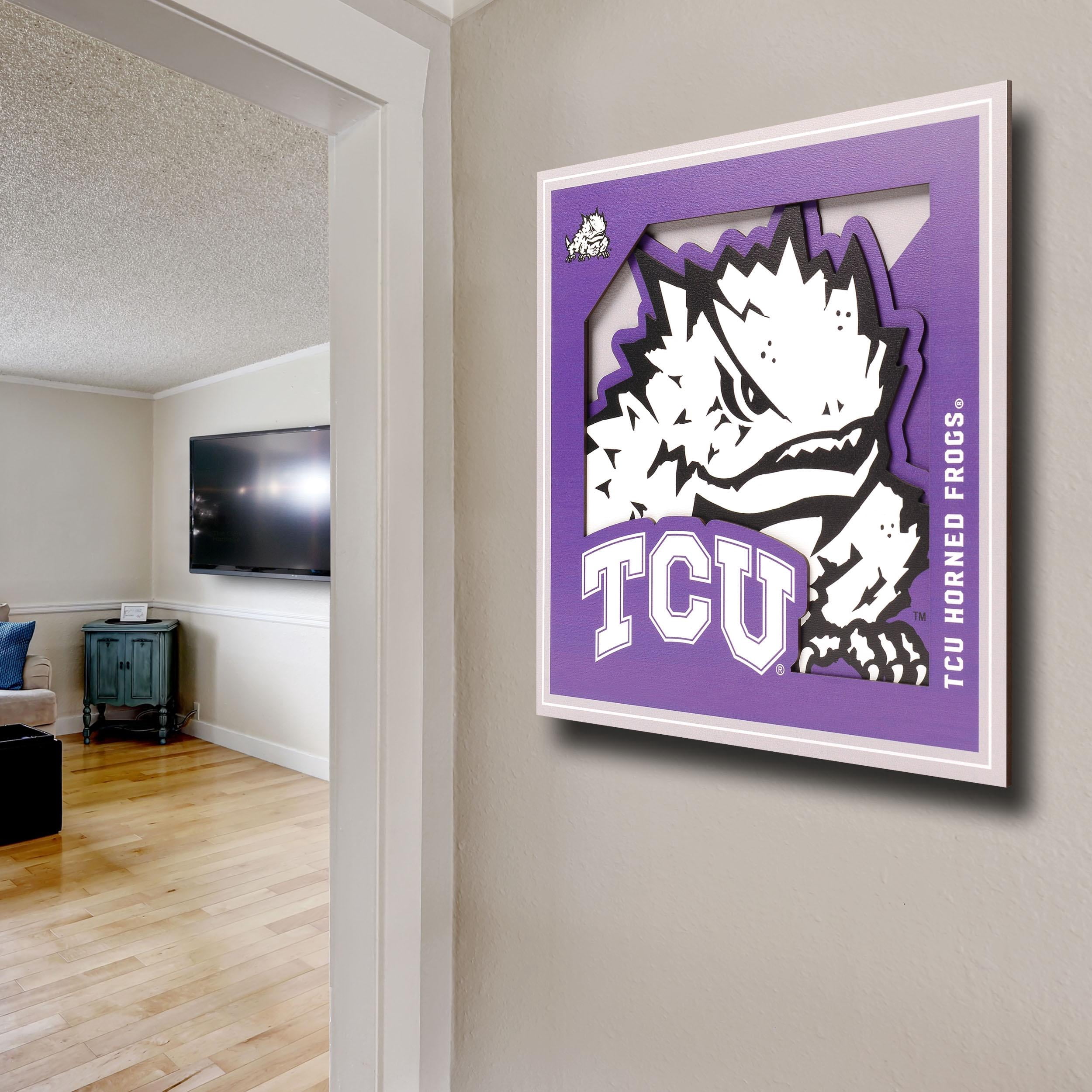 YouTheFan NCAA TCU Horned Frogs 12 x 12 Wall Art
