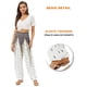 thumbnail image 3 of Pantalones harén para mujer, pantalones bohemios de yoga de cintura alta con bolsillos lavables a máquina, 3 of 5