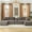 Brown Corduroy|127in, variant on Aukfa 127" Oversized U Shaped Cloud Sectional Sofa Modular Boneless Couch with USB&Cup Holder Wooden Storage Console, Corduroy Sofa for Living Room, Black