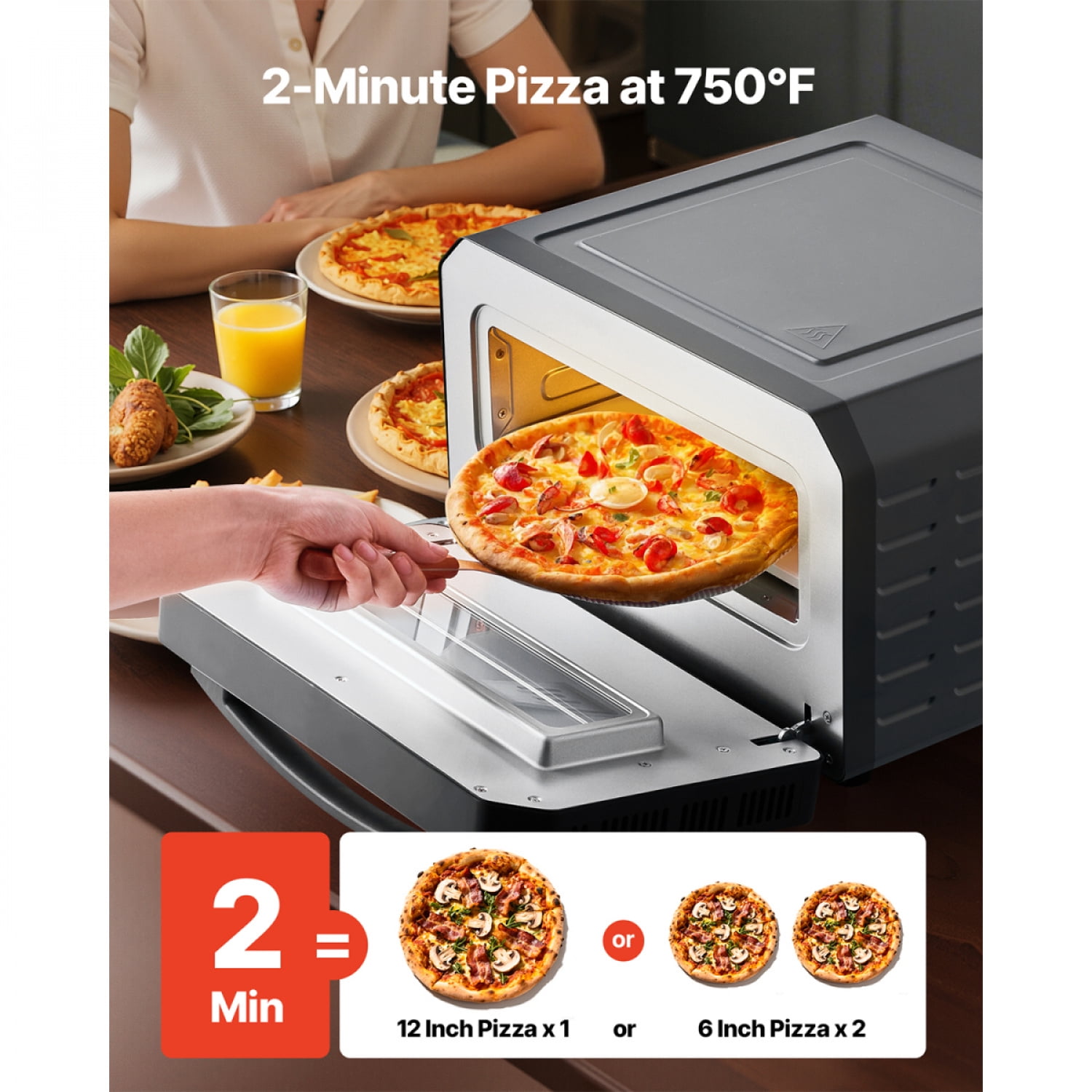 未使用ブレビル Breville BPZ600XLピザ焼き機 クリスピークラスト Breville, Crispy Crust Pizza Maker, BPZ600XL, Gray - Walmart.com
