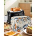 thumbnail image 4 of Thanksgiving Pumpkin Small Toaster Cover 2 Slice, Kitchen Appliance Covers, Fall Blue White Orange Plants Toaster Oven Cover with Loop, Bread Machine Cover Polyester Dust Cover Protection, 4 of 4