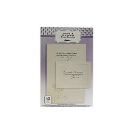 Wilton Pearl Bouquet Invitations, 50 Pack