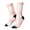 2 Black-2, variant on Pink Marble Print Adult Socks for Men & Women,Calf Socks, Ankle Socks,Boots Socks,Breathable Casual Sock,Unisex Crew Socks