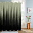 thumbnail image 4 of Shower Curtains for Bathroom, Sage Green Black Ombre Waterproof Fabric Shower Curtain, Modern Abstract Striped Gradient Decorative Bathroom Curtain for Bathtub, 72"x72", No Hooks Included, 4 of 9