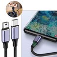 thumbnail image 2 of USB 2.0 Type C To USB Data Transfer Cable, Right Angle Connectors Cord for Cameras and Game Controllers, 2 of 4