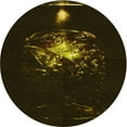 thumbnail image 1 of Ahgly Company Machine Washable Indoor Round Transitional Night Black Area Rugs, 4' Round, 1 of 7