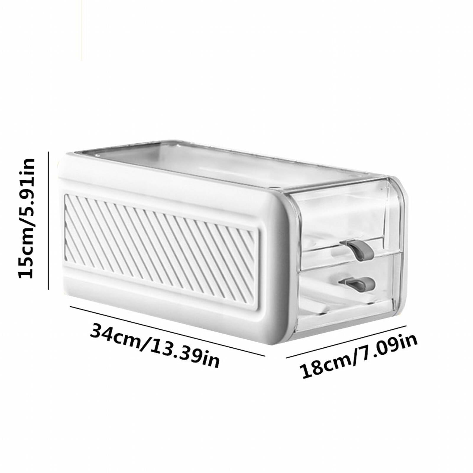 ACDANC 2026 New Refrigerator Organizers and Storage Easy to Carry Egg Holder for Fridge Egg Storage Box Egg Cartons for Fridge Kitchen Pantry White Small