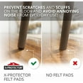 thumbnail image 4 of X-PROTECTOR Nail-On Felt Pads - 40 PCS 0.8” Brown Chair Leg Protectors - Ideal for Hardwood Floors, 4 of 7