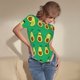 thumbnail image 3 of Fotbe Cartoon Fruit 1 Body de Mujer con Cuello Redondo y Mangas Cortas, Sin Mangas Ajustado, Suave, Cómodo y Básico-Large, 3 of 7