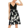 thumbnail image 5 of safuny Women's Trendy Midi Loose Sundress Floral Printed Sleeveless Round Neck Dress Elegant Beach Leisure Retro Holiday Clothing Fashion Summer Clearance, 5 of 9
