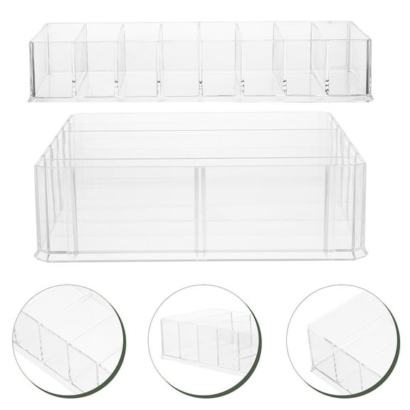 Luxshiny 2Pcs Acrylic Cash Drawer Tray for Cash Register Insert and Organizer 7.1x6.0x2.0in