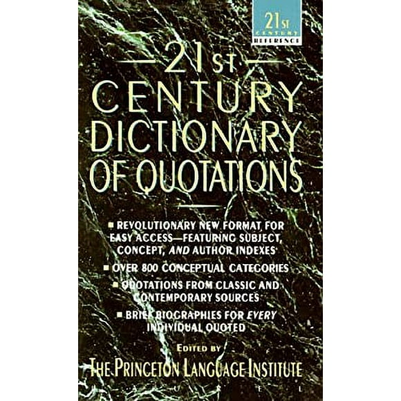 21st Century Dictionary of Quotations 9780440214472 Used / Pre-owned