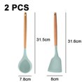 thumbnail image 2 of Juego de utensilios de cocina de 2 piezas, utensilios de cocina de madera fáciles de limpiar, utensilios de cocina para utensilios de cocina antiadherentes, 2 of 5