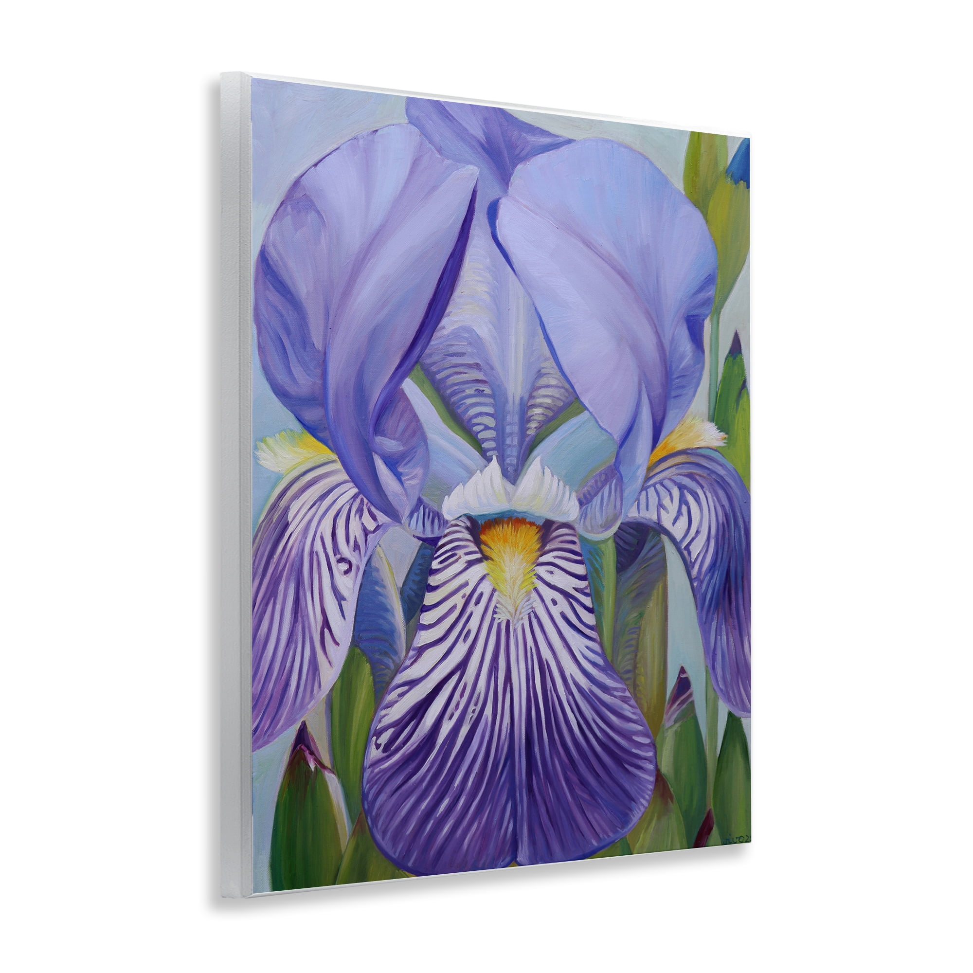 Stupell Industries Blooming Purple Iris Petals Wall Plaque Art, design by Violeta Vollmer