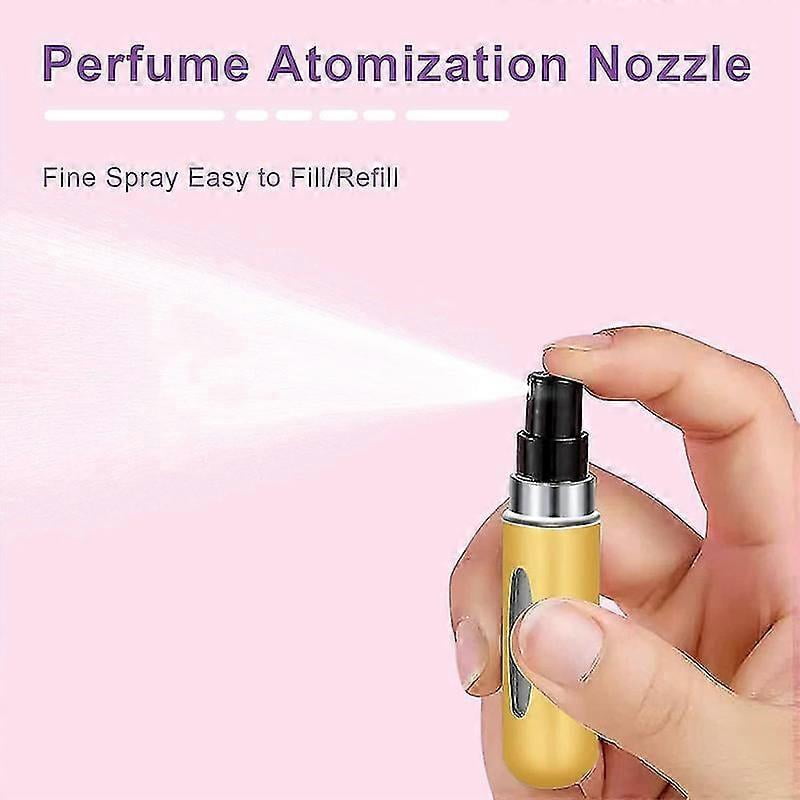 4Pcs Travel Perfume Spray Bottles 5ML Refillable Perfume Atomizer Bottle for Outdoor and Travel