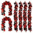 thumbnail image 1 of MOQIN 6PCS Fall Maple Leaves Garland 5.6Ft Artificial Maple Autumn Garland Hanging Fall Vines Table Decorations Front Door Fall Decor Thanksgiving Decorations Decor, 1 of 6
