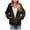 Army Green, variant on Women Casual Warm Coat Faux Shearling Fluffy Cardigans Jacket Winter Long Sleeve Jackets Loose Boyfriend Style Outwear