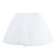 thumbnail image 4 of EDFBUYKRS Female Skirts Long Maxi Skirt Flowy 2 Women's Solid Color Tutu Skirt Party Performance Skirt Casual Beach School Dance Skirt Spring Summer Basic A Line Skirt, 4 of 6