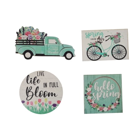 Wooden Wall Art Set with Home Lettering and Botanical Prints for Living Room Bedroom Entryway Decor Modern Style