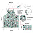 thumbnail image 7 of Corgi Dog and Flowers Apron-Garden Aprons for Women with Pockets-Cotton Linen Waterproof Kitchen Cooking Gardening Aprons Adjustable for Kitchen,Cooking,BBQ and Salon 33x27 Inch, 7 of 7