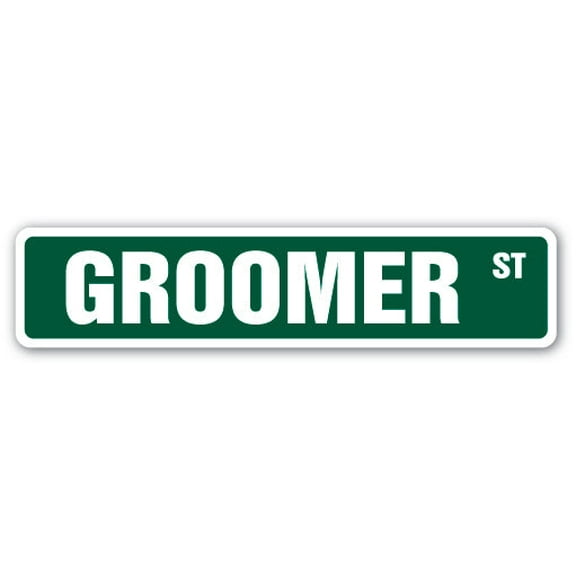 GROOMER Street Sign dog cat vet veterinarian breeder | Indoor/Outdoor |  36" Wide