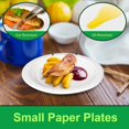 thumbnail image 4 of SHIQI-100% Compostable Plates 7 inch, 300 Pack Paper Plates Bulk, Small Paper Plates Eco Friendly Disposable Plates, White Paper Plates for Dessert, Cake, and Snack, 4 of 4