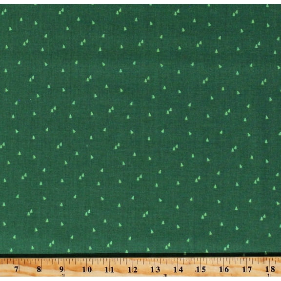 Cotton Pine Trees Winter Holidays Christmas Seasonal Basics Green Cotton Fabric Print by the Yard (C654-GREEN)