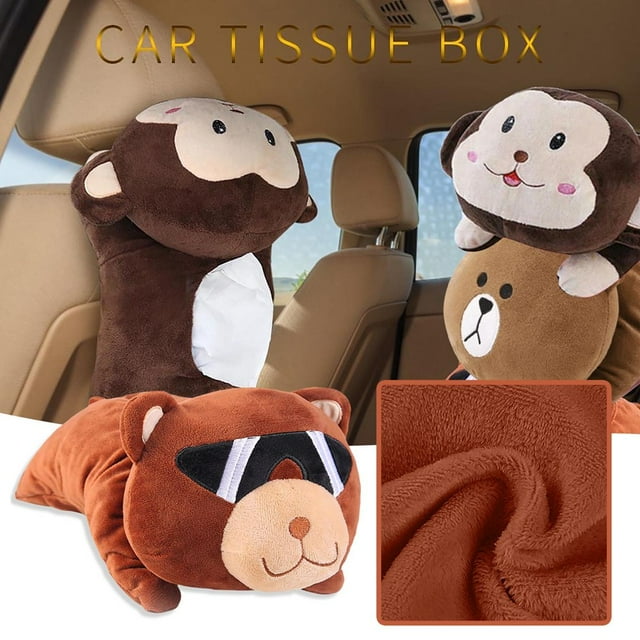Follure Car Handrail Box Paper Towel Box Draw-Hanging Plush Toy