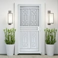 thumbnail image 2 of Grisham Deluxe Steel Security Door, 36 X 80" Iron Security Storm Door Conveys，white, 2 of 7