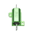 thumbnail image 2 of 25W 10 Ohm Aluminium Housing Chassis Mount Wirewound Power Resistors Green 5pcs, 2 of 4