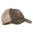 thumbnail image 5 of Skull Spade Heat Transfer Designed Low Profile Cotton Mesh Cap - Brown Khaki OSFM, 5 of 5