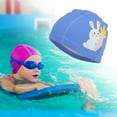 thumbnail image 2 of Unique Bargains 1 Pc Knitted PU Cartoon Carrot Rabbit Swim Cap Blue, 2 of 6