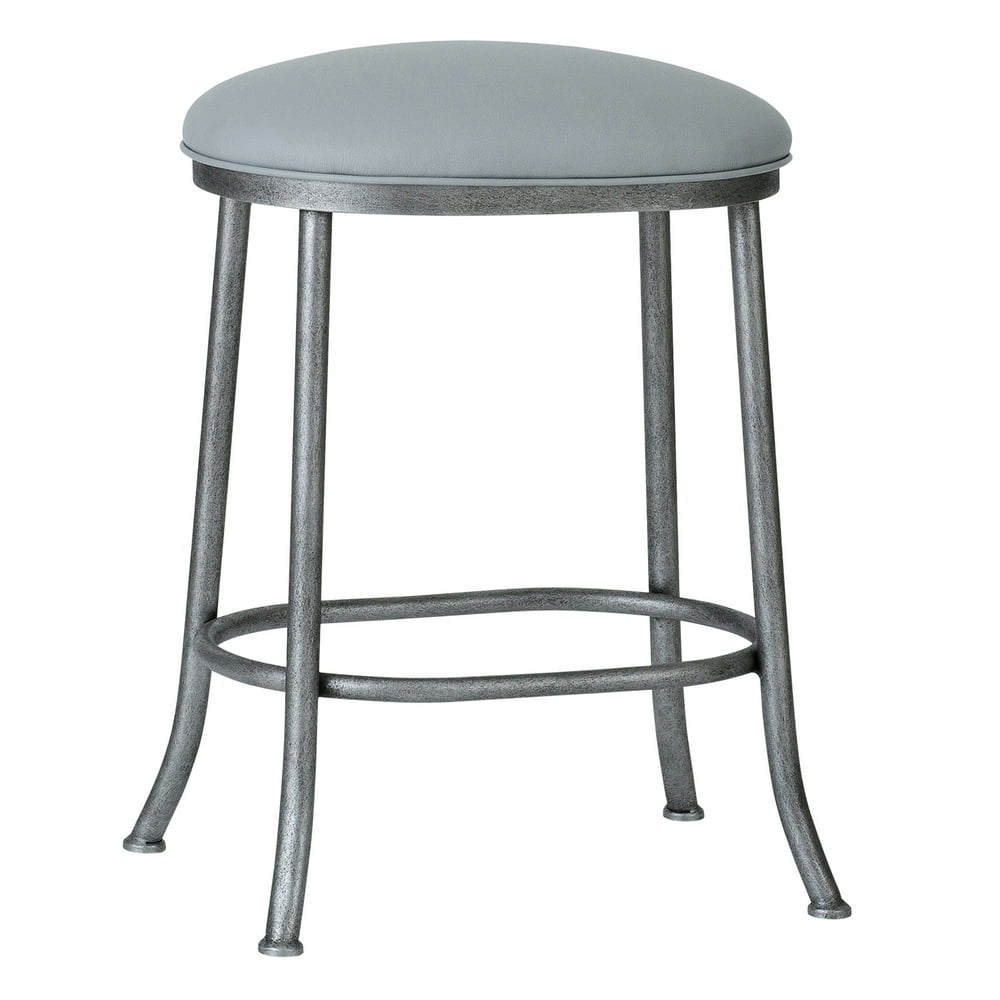 Taylor Gray Home Savona 30" Bar Height Metal Swivel Backless Bar Stool