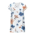 thumbnail image 6 of Oplxuo Womens Summer Tops Rolled Short Sleeve V Neck Shirts Casual Dressy Business Work Blouses Outfits, 6 of 6